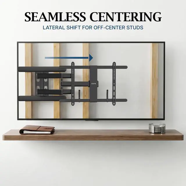 Alt view image 4 of 7 - VIVO PRO Heavy-Duty Premium Swivel TV Wall Mount, Hold Screens 37-86
