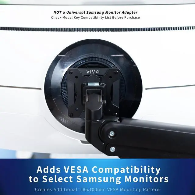 Alt view image 6 of 7 - VIVO Recessed VESA Adapter Plate Designed for Compatible Samsung Neo G9 Monitor