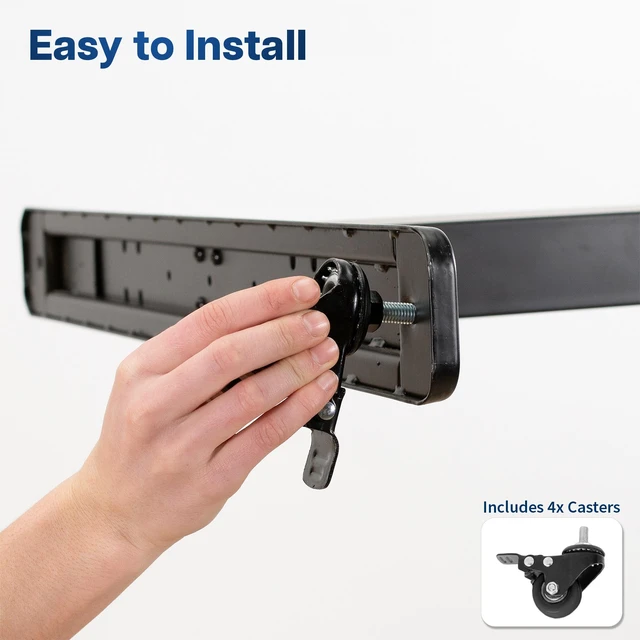 Alt view image 6 of 7 - VIVO 1.5" M8 & M10 Caster Wheels (Set of 4) for TV Carts, Desk Frames, & More