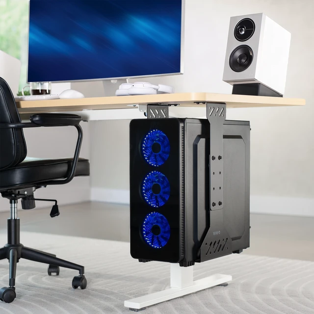 Alt view image 2 of 7 - VIVO Under Desk PC Mount, Adjustable 7.5-11.8 Width and 19.7-23.7 Height