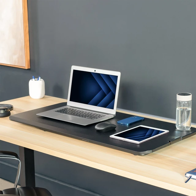 Alt view image 7 of 7 - VIVO Economy Height Adjustable 36" Standing Desk Sit Stand Desktop Monitor Riser