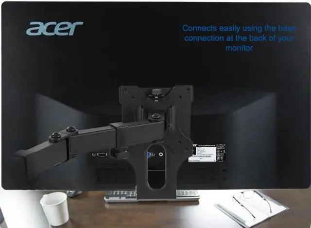 Alt view image 5 of 16 - VESA Mount Adapter for Acer Monitors by VIVO - fits Models G206HL, G206HQL, G236HL, G246HYL, G247HL, G277HL