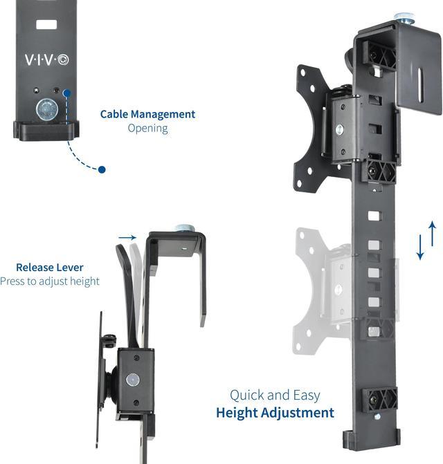 Mount-it! Cubicle Monitor Mount Hanger Attachment, Height