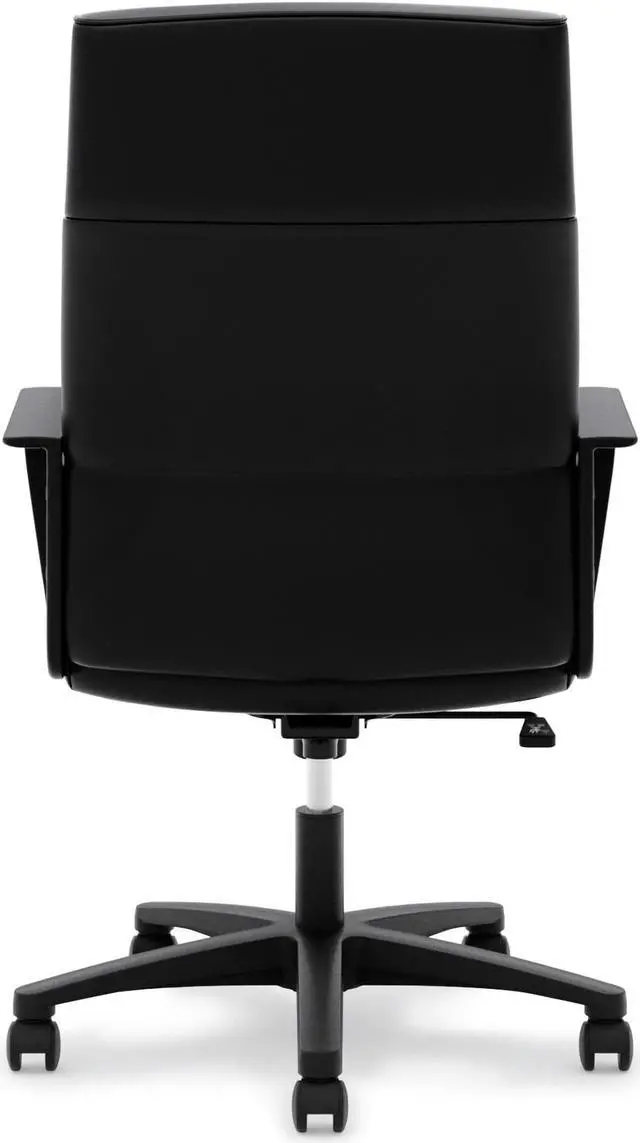 Alt view image 5 of 14 - Basyx VL604 Series High-Back Executive Chair Black SofThread Leather VL604SB11