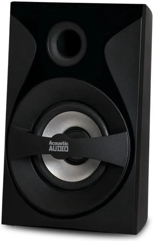 Alt view image 6 of 7 - Acoustic Audio by Goldwood Bluetooth 2.1 Surround Sound System with LED Light Display, FM Tuner, USB/SD Card Inputs - Multimedia PC Speaker Set with Subwoofer, Includes Remote Control - AA2400 Black