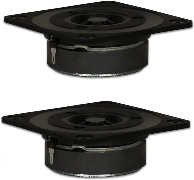 Main image of 2 Goldwood Sound GT-322 Titanium Dome Tweeters 120 Watt each 8ohm Replacement Square Tweeters