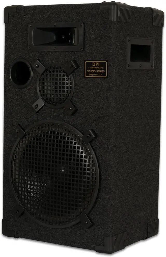 Alt view image 2 of 3 - GOLDWOOD DPI-1200C/8 Passive 12" Speaker 3-Way PA DJ Karaoke Home Audio