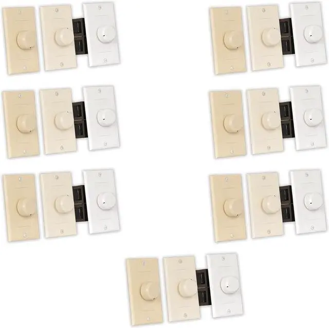 Main image of Theater Solutions TSVCD Speaker Volume Control 3 Color White Ivory Almond 7 Pack
