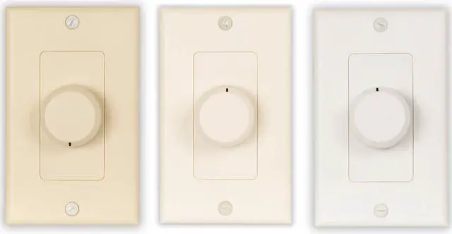 Alt view image 2 of 4 - Theater Solutions TSVCD Speaker Volume Control 3 Color White Ivory Almond 7 Pack