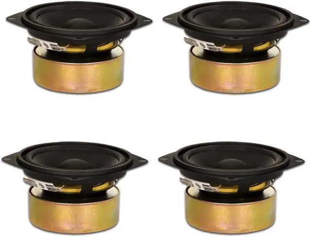 Main image of 4 Goldwood Sound GW-204/8S Shielded 4" Woofers 70 Watt each 8ohm Replacement Speakers