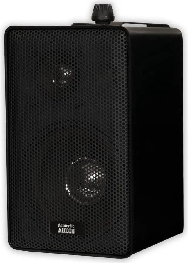 Alt view image 3 of 6 - Acoustic Audio 251B Bluetooth Indoor or Outdoor Powered Speaker Pair Black