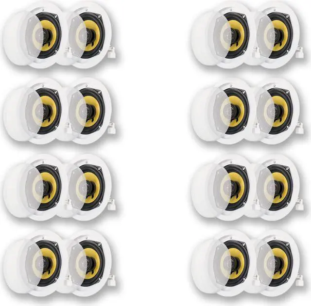 Main image of Acoustic Audio HD-5 In Ceiling Speakers Home Theater Surround Sound 8 Pair Pack
