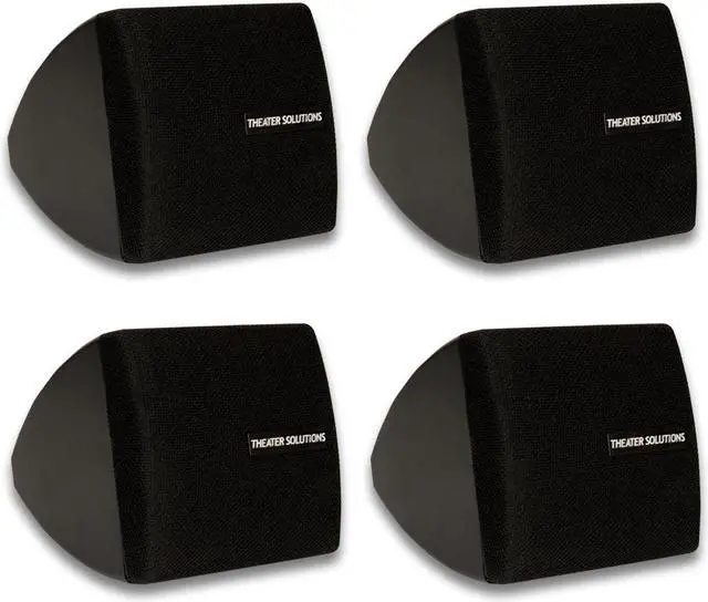 Main image of Theater Solutions TS30B Mountable Indoor Speakers Black Bookshelf 2 Pair Pack