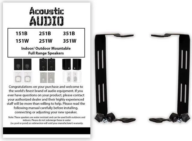 Alt view image 5 of 6 - Acoustic Audio 251B Bluetooth Indoor or Outdoor Powered Speaker Pair Black