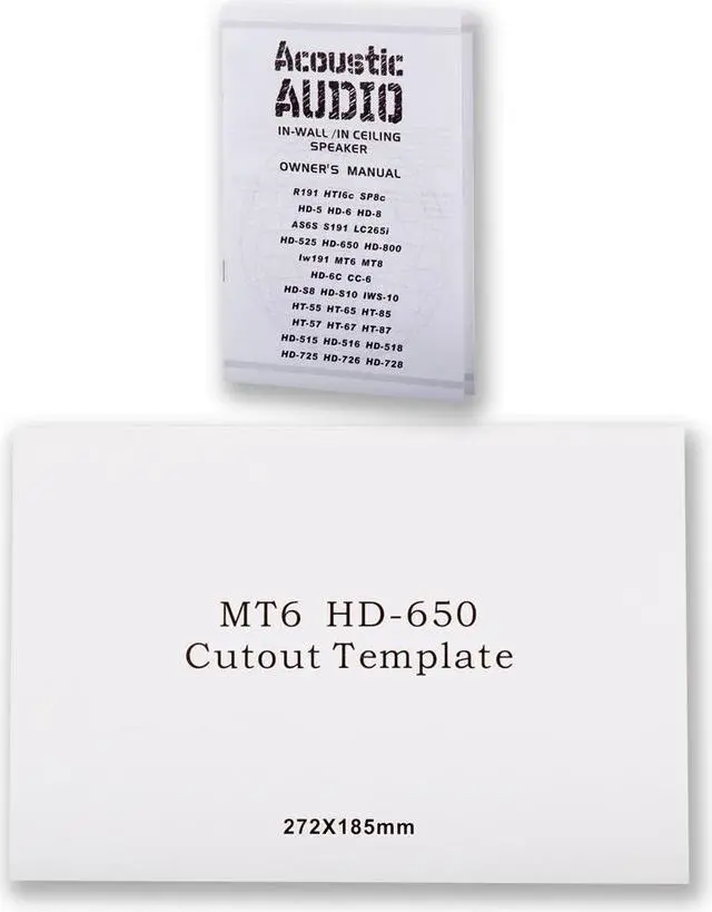 Alt view image 5 of 5 - Acoustic Audio HD-650 In Wall 6.5" Speakers Home Theater Surround Sound 7 Speaker Set