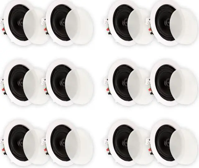 Main image of Theater Solutions TS50C In Ceiling Speakers Surround Sound Home Theater 6 Pair Pack