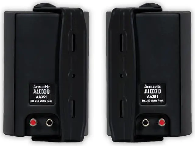 Alt view image 4 of 7 - Acoustic Audio AA351B and AA32CB Mountable Indoor Speakers Home Theater 7 Speaker Set
