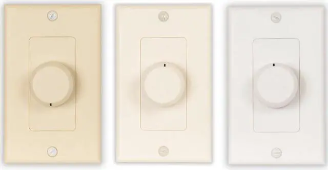 Alt view image 3 of 6 - Acoustic Audio AAVCD3C Speaker Volume Control 3 Color White Ivory Almond 5 Pack