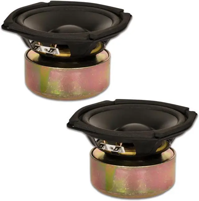 Main image of 2 Goldwood Sound GW-205/4S Shielded 5.25" Woofers 130 Watt each 4ohm Replacement Speakers