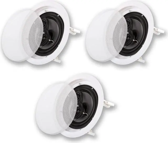 Main image of Acoustic Audio CS-IC83 In Ceiling 8" Home Theater 3 Speaker Set 3 Way Flush Mount