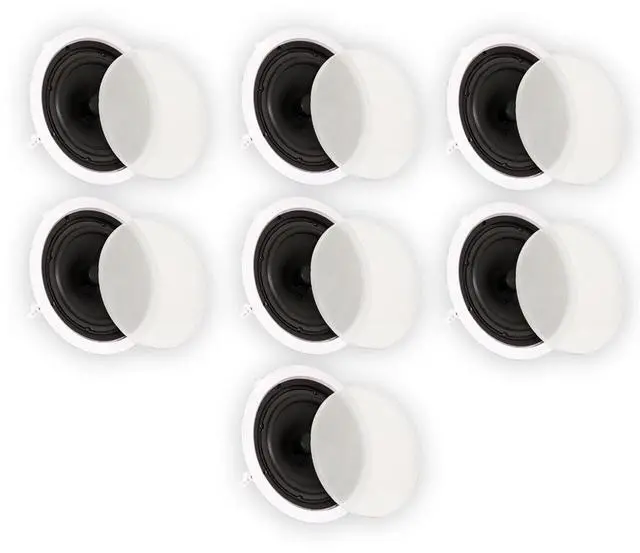 Main image of Theater Solutions TS80C In Ceiling 8" Speakers Surround Sound Home Theater 7 Speaker Set