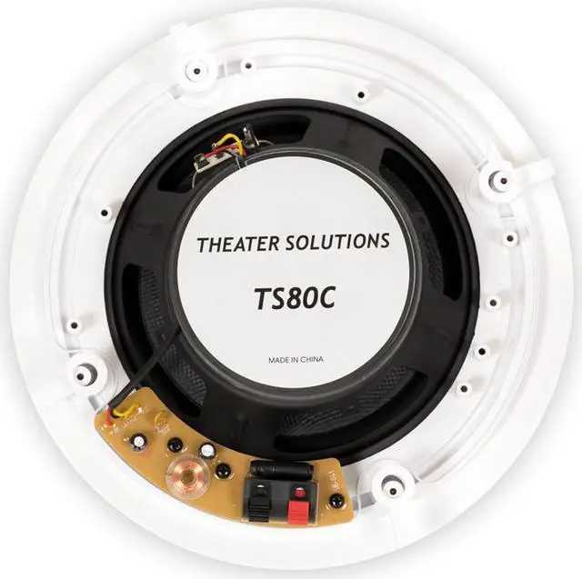 Alt view image 4 of 5 - Theater Solutions TS80C In Ceiling 8" Speakers Surround Sound Home Theater 7 Speaker Set