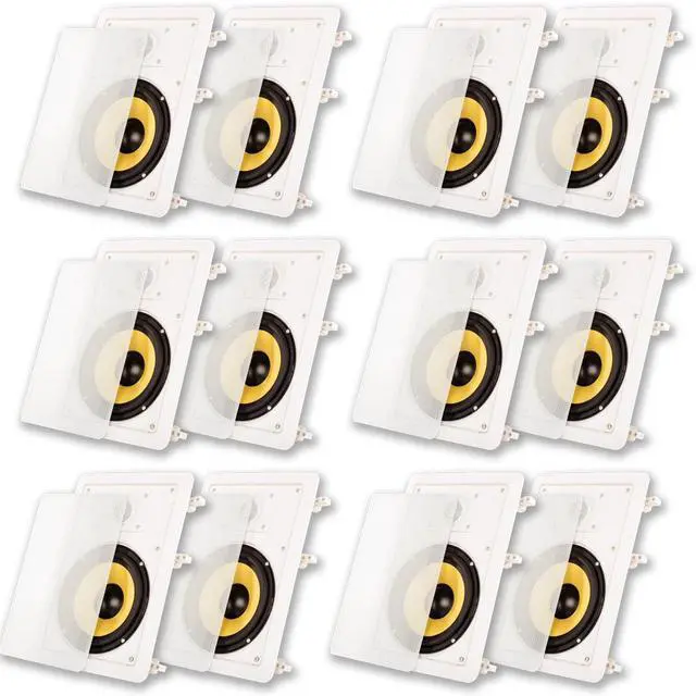 Main image of Acoustic Audio HD-650 In Wall 6.5" Speakers Home Theater Surround Sound 6 Pair Pack