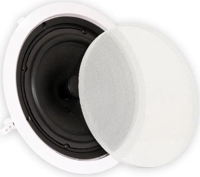 Alt view image 2 of 5 - Theater Solutions TS80C In Ceiling 8" Speakers Surround Sound Home Theater 7 Speaker Set