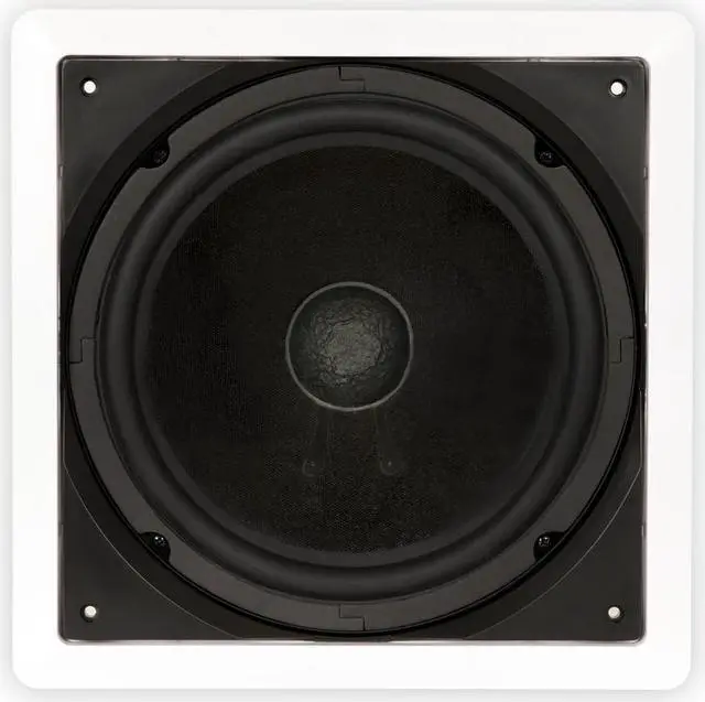 Alt view image 2 of 6 - Theater Solutions TS1000 Flush Mount Passive 10" Subwoofer Speaker In Wall