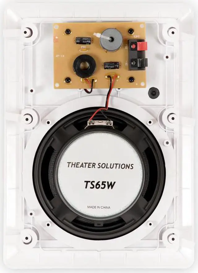 Alt view image 6 of 10 - Theater Solutions TS65W In Wall 6.5" Speakers Surround Sound Home Theater 3 Speaker Set