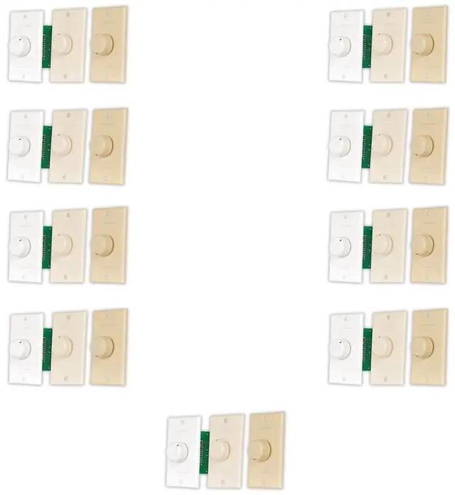 Main image of Acoustic Audio AAVCD3C Speaker Volume Control 3 Color White Ivory Almond 9 Pack
