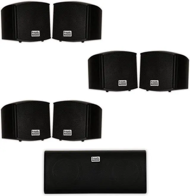 Main image of Acoustic Audio AA321B and AA35CB Indoor Speakers Home Theater 7 Speaker Set