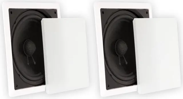 Main image of Theater Solutions TS1000 Flush Mount Passive 10" Subwoofer Speaker Wall 2 Pack