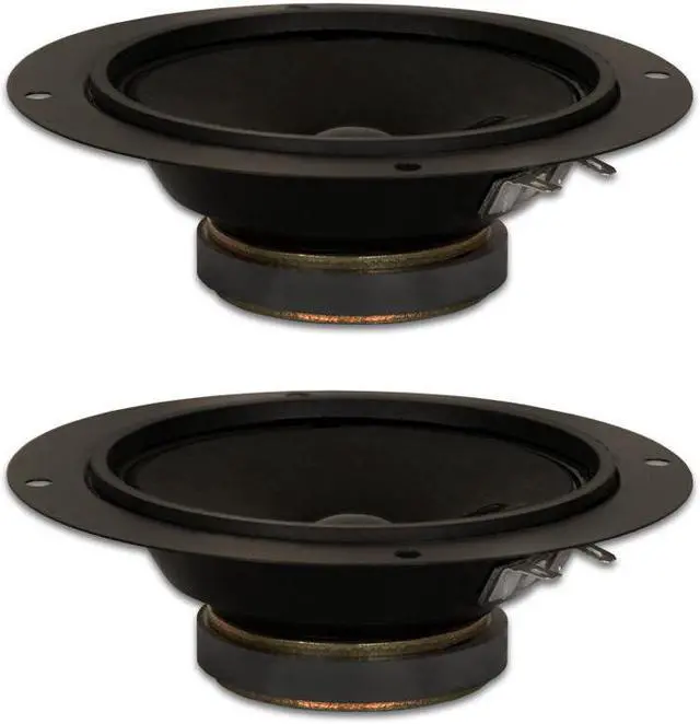 Main image of 2 Goldwood Sound GM-35 Black 5.25" Cone Midranges 80 Watt each 8ohm Replacement Mids