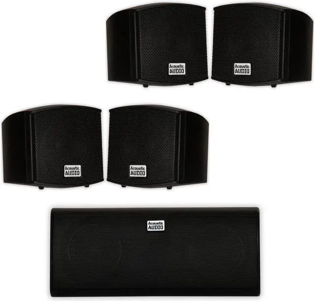 Main image of Acoustic Audio AA321B and AA35CB Indoor Speakers Home Theater 5 Speaker Set