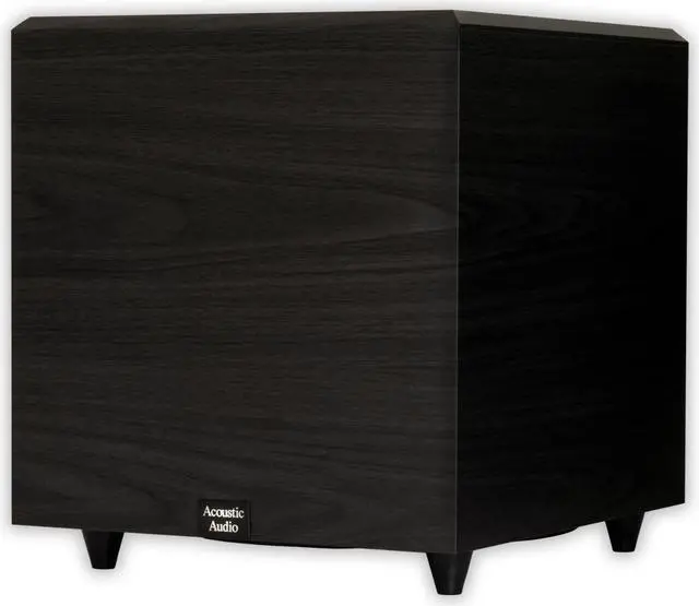 Alt view image 3 of 11 - Acoustic Audio PSW-12 500 Watt 12-Inch Down Firing Powered Subwoofer (Black)