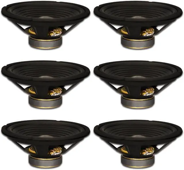 Main image of 6 Goldwood Sound GW-210/8 OEM 10" Woofers 220 Watts each 8ohm Replacement Speakers