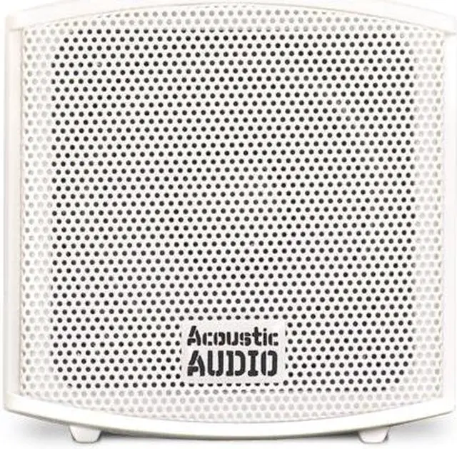 Alt view image 3 of 5 - Acoustic Audio AA321W Mountable Indoor Speakers 2000 Watts White Bookshelf 5 Pair Pack AA321W-5Pr