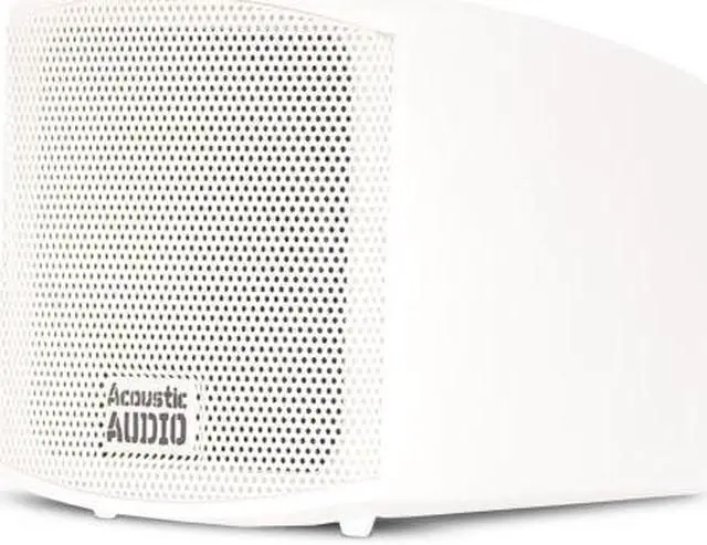 Alt view image 2 of 5 - Acoustic Audio AA321W Mountable Indoor Speakers 2000 Watts White Bookshelf 5 Pair Pack AA321W-5Pr