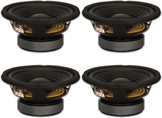 Main image of 4 Goldwood Sound GW-206/4 OEM 6.5" Woofers 180 Watts each 4ohm Replacement Speakers