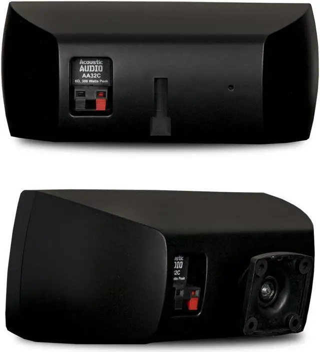 Alt view image 4 of 5 - Acoustic Audio AA32CB Mountable Indoor Speakers 2400 Watts Black Bookshelf 4 Pair Pack AA32CB-4PR