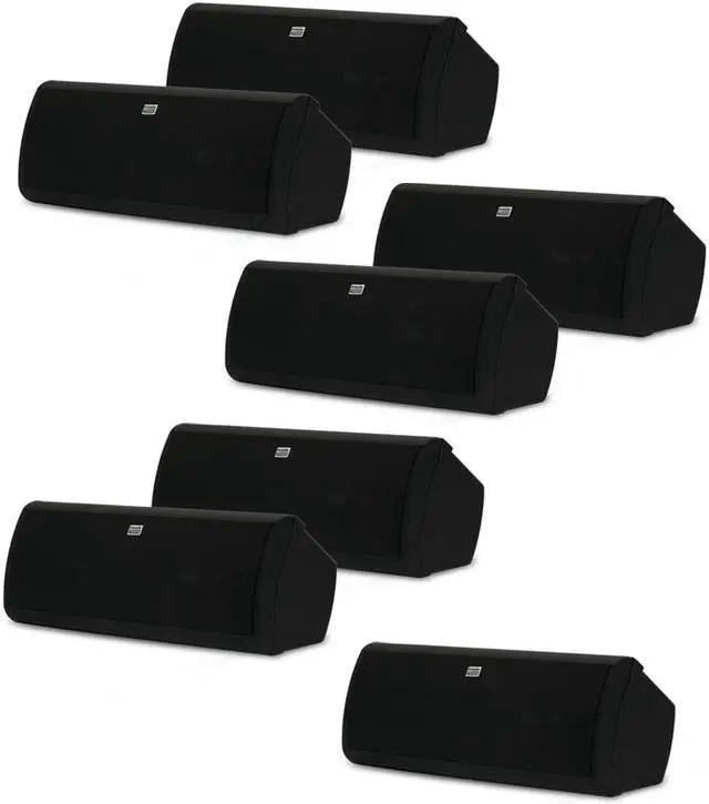 Main image of Acoustic Audio AA40CB Indoor 3 Way Speakers 3500 Watts Black Bookshelf 7 Speaker Set AA40CB-7S