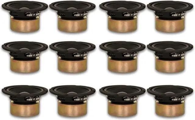 Main image of 12 Goldwood Sound GW-5028/S Shielded 5.25" Woofers 130 Watt each 8ohm Replacement Speakers