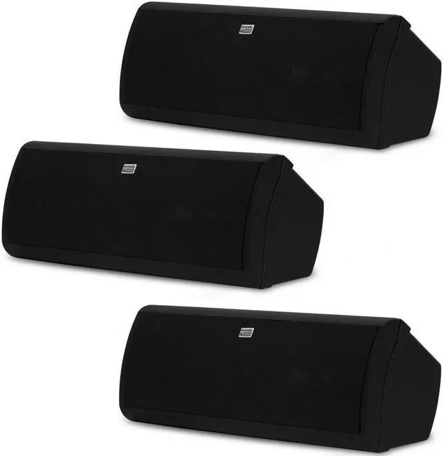 Main image of Acoustic Audio AA40CB Indoor 3 Way Speakers 1500 Watts Black Bookshelf 3 Speaker Set AA40CB-3S