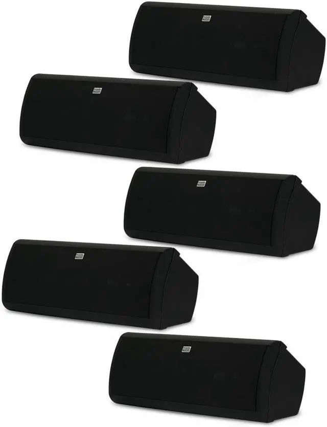 Main image of Acoustic Audio AA40CB Indoor 3 Way Speakers 2500 Watts Black Bookshelf 5 Speaker Set AA40CB-5S