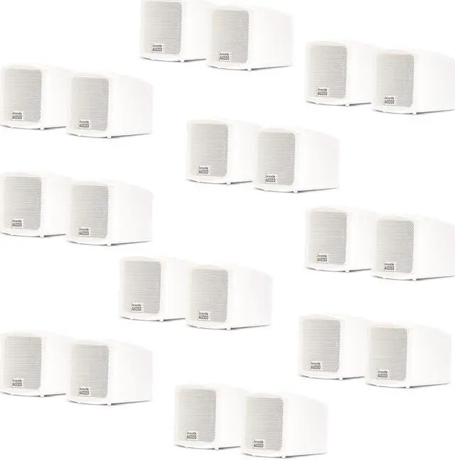 Main image of Acoustic Audio AA321W Mountable Indoor Speakers 4000 Watts White Bookshelf 10 Pair Pack AA321W-10Pr