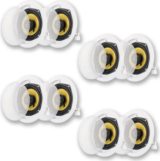 Main image of Acoustic Audio HD-5 In Ceiling Speakers Home Theater Surround Sound 4 Pair Pack