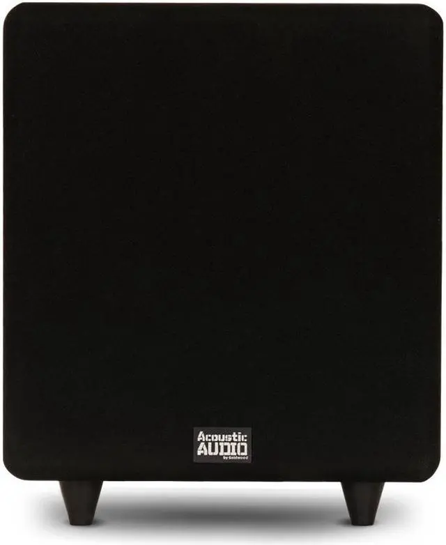 Alt view image 2 of 6 - Acoustic Audio PSW400-10 Home Theater Powered 10" LFE Subwoofer Black Front Firing Sub
