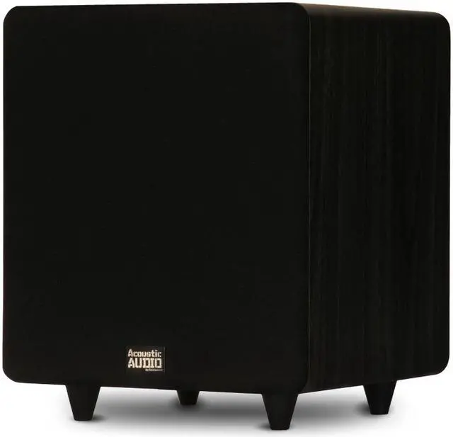 Main image of Acoustic Audio PSW400-10 Home Theater Powered 10" LFE Subwoofer Black Front Firing Sub