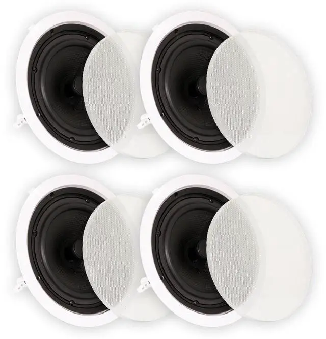 Main image of Theater Solutions TS80C In Ceiling 8" Speakers Surround Sound Home Theater 2 Pair Pack